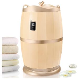 Aquecedor de Toalha Elétrico 23L com 4 Configurações de Temporizador, 110V, Keenray, Dourado
