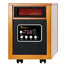 Aquecedor Infravermelho Dr. Infrared Heater Cereja Sistema Duplo Quartzo PTC 1500W 53,6 m² Modelo DR-968 120V