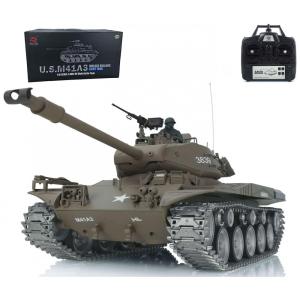 Tanque de Guerra TOUCAN RC HOBBY 3839 com Controle Remoto, Escala 116, Marrom