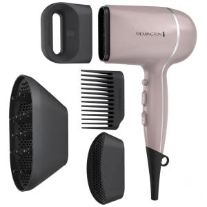 Secador de Cabelo Profissional com 2 Velocidades e 3 Temperaturas, 1875W, 110v, REMINGTON D20A10, Rosa