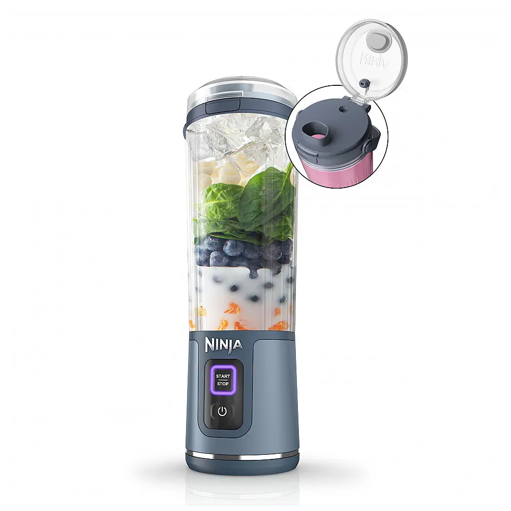 Liquidificador Portátil Ninja BC151NV Blast 530ml USB-C Recarregável Azul Denim