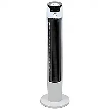 Ventilador de Torre Oscilante com Tecnologia Max Air Quiet e Controle Remoto, 110V 60W, Genesis G5TOWERFAN, Branco