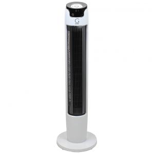 Ventilador de Torre Oscilante com Tecnologia Max Air Quiet e Controle Remoto, 110V 60W, Genesis G5TOWERFAN, Branco