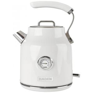 Chaleira elétrica Haden Dorset inox 1,7L marfim e cromo com base 360°, indicador de nível e desligamento automático, 1500W, 110V