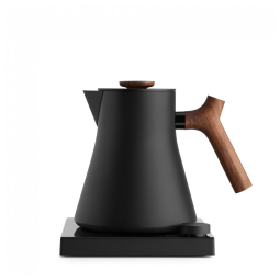 Chaleira Elétrica 900mL com Controle de Temperatura e Temporizador, 110V 1200W, Fellow Corvo EKG Pro, Preta