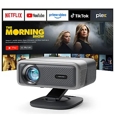 Projetor Inteligente AuKing Cinza 4K
