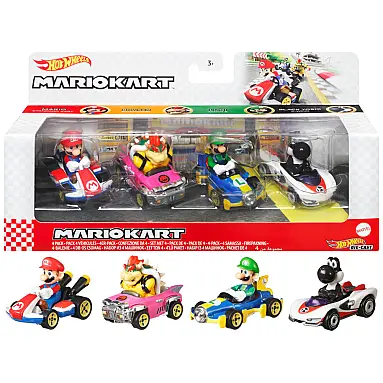 Hot Wheels Mario Kart Personagens