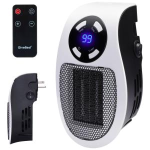Aquecedor de Cerâmica Elétrico Portátil, 11 Configurações, 1500W, 110v, GIVEBEST HPQ15J E1, Preto
