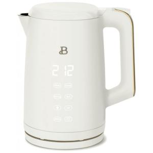 Chaleira elétrica Beautiful 1,7L branca com display touch, 4 programas de temperatura, modo manter aquecido, 1500W, 110V