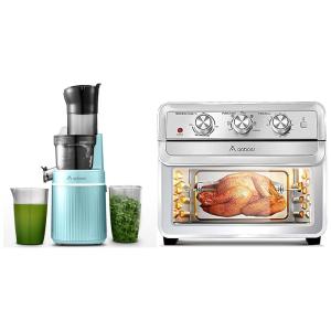 AOBOSI Fritadeira Elétrica Air Fryer 23L Multifuncional com Painel de Controle Digital, 1700W, 110v, AAOBOSI, Prateado