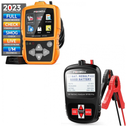 Scanner Automotivo BT100 Pro para Bateria 100 1100CCA, 12V, FOXWELL, Preto