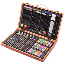 Lápis de Cor Profissional 80pcs, Aquarela, Pincéis, DARICE 1103 08