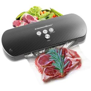 Máquina Seladora Automática de Alimentos Úmidos e Secos, 110v, KITCHENBOSS G208 US, Cinza