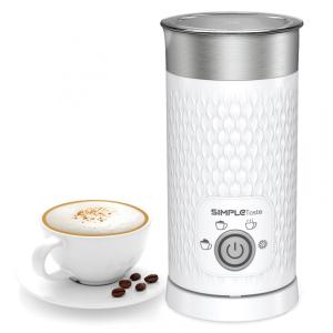 Espumador de Leite SIMPLETASTE, Vaporizador Elétrico 4 em 1, Aquecedor de Leite para Latte e Cappuccino, Automático para Leite Quente e Frio