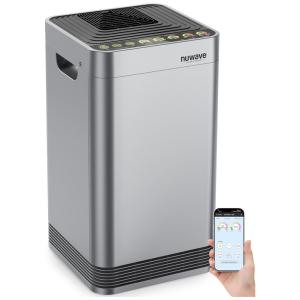 Purificador de Ar OxyPure, Até 93m, 110v, NUWAVE, Cinza