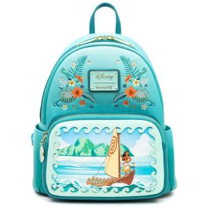 Mochila Escolar Infantil Loungefly Disney Moana para Crianças a Partir de 6 Anos, Azul