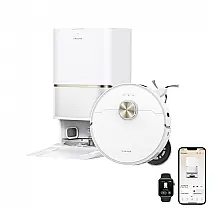 Robô Aspirador e Esfregão Dreame L60 Ultra FE Branco 30.000Pa Autoesvaziamento e Autolimpeza 100°C