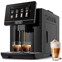 Máquina de Café Expresso Automática com Moedor de Café e Controle Digital, 110V, Zulay, Preta
