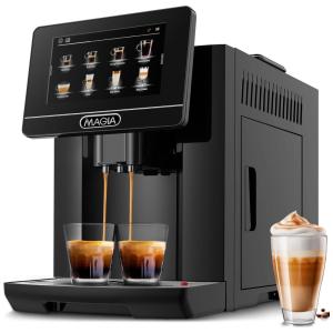 Máquina de Café Expresso Automática com Moedor de Café e Controle Digital, 110V, Zulay, Preta