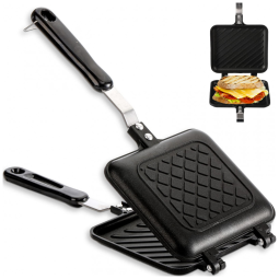 Sanduicheira Fogão ZOOFOX Preto Alumínio Antiaderente 15x13