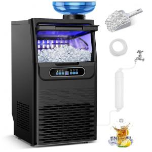 Máquina de Gelo Comercial RAPSUAR 45 kg/24h Aço Inoxidável 110V