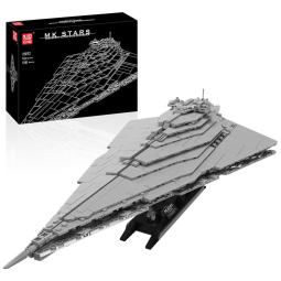 Kit de Construção Starship Destroyer UCS Executor Class Star Executor Dreadnought com 1751 Peças para Crianças e Adultos, Mold King, Cinza