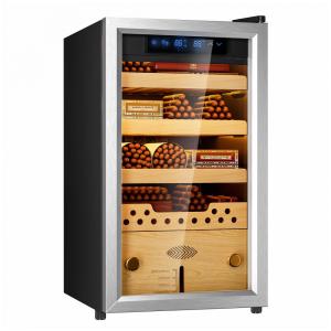 Umidor Elétrico para Charutos com Resfriamento por Compressor - Controle Premium de Umidade, Caixa de 40L com Prateleiras de Cedro,Manastin.