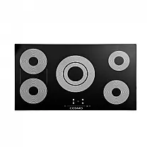 Cooktop elétrico 91 cm Cosmo vidro cerâmico preto 5 queimadores zona tripla e queimadores sincronizados 9200 W 220V