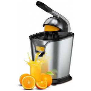 Espremedor Elétrico de Frutas Ainclte em Aço Inoxidável e Bico Anti Gotejamento, 150W, Preto