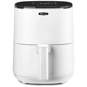 Fritadeira Elétrica AirFryer 2.9L com Painel Digital e Frigideira Antiaderente, 1400W, Branca, 110v, BELLA 17279, Branco