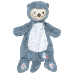 Lontra de Pelúcia Baby Hora da Naninha, a partir de 3 meses, DOUGLAS, Azul