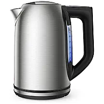 Chaleira Elétrica 1.7L, Aço Inoxidável, 1500W, 110v, AIRYOYO, Prateado