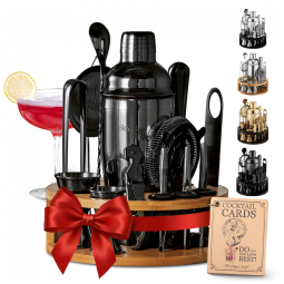 Mixology Craft Bartender Kit 15 Piece Set Including Cocktail Shaker and Bar Accessories, Perfect for Drink Mixing at Home, Plus Exclusive