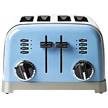 Torradeira Elétrica CPT 180 Metal, 4 fatias, Celeste, Celeste, Celeste, 110v, CUISINART B07RJ229P6, Azul Celeste