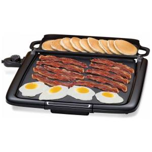 Grill Elétrico Antiaderente serve até 9 Porções, 110V 1500W, Nozaya, Preto