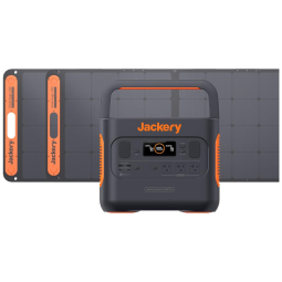 Gerador de Energia Solar Portátil 2000 PRO com 2 Paneis SolarSaga 200W, 3 tomadas CA de 2200W e Carregamento Rápido