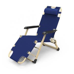 Cadeira Reclinável Ajustável Gravidade Zero com Encosto Ajustável e Travesseiro, NABEIM, Azul