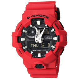 Relógio Masculino Relógio G Shock, CASIO GA 700 4ACR, Vermelho