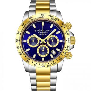 Relogio Stuhrling Homem, Masc Chronograph Aço Inox. Fórmula 1 100 M Mergulho, Dive