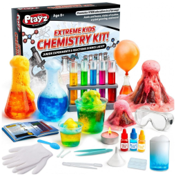 Kit Científico de Química para Crianças 52 Experimentos Extremos de STEM Playz Atividades Educativas para Crianças de 8 Anos.