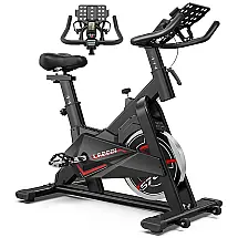 Bicicleta Ergométrica com Suporte para Tablet e Banco Ajustável, LABODI, Preto