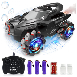 AHIROT Carrinho de Controle Remoto p, Adultos Off Road Até 25 KM, H, Recarregável, Escala 112, Preto