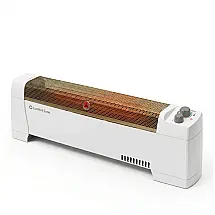Aquecedor de Rodape Comfort Zone Branco Conveccao 1500W Termostato Ajustavel 2 Niveis 74,30 cm ETL 120V