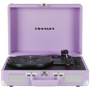 Toca-discos Vintage Crosley CR8005FLN Cruiser Plus Bluetooth de 3 Velocidades em Maleta Lavanda