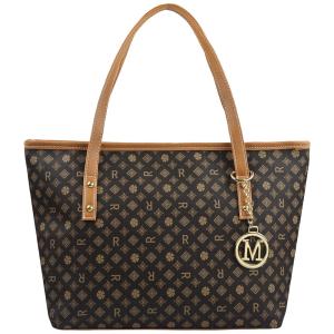 MICOM Bolsa Feminina de Ombro Casual de Couro Sintético, Marrom
