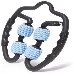 Massageador Muscular Manual com 4 Pontos para Aliviar a Dor, Reduzir Celulite e Tratar Tecidos Profundos, e, CARLLG, Preto