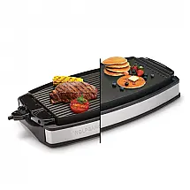 Churrasqueira Elétrica Grill com Placa Removível e Antiaderente, 1800W, 110v, WOLFGANG PUCK SWPRGG100, Prateado