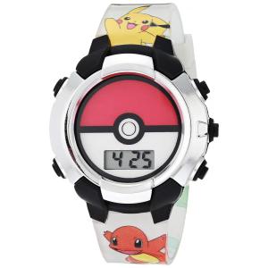 Relógio Digital de Quartzo para Crianças de 5 até 15 Anos, Pokemon, Branco