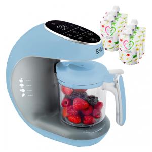Processador de Alimentos para Bebês Multifuncional com Controle Digital, 110V EVLAS, Azul