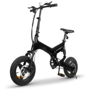Bicicleta Elétrica ONEBOT S7F Dobrável Preta | Autonomia 32 km, Velocidade 25 km/h, Bateria Oculta, Rodas 14", Quadro Magnésio